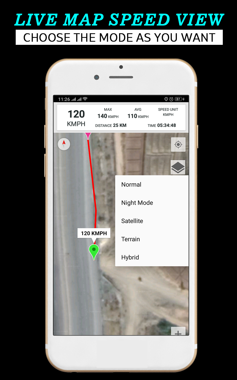 اسکرین شات 6 برنامه Digital GPS Speedometer