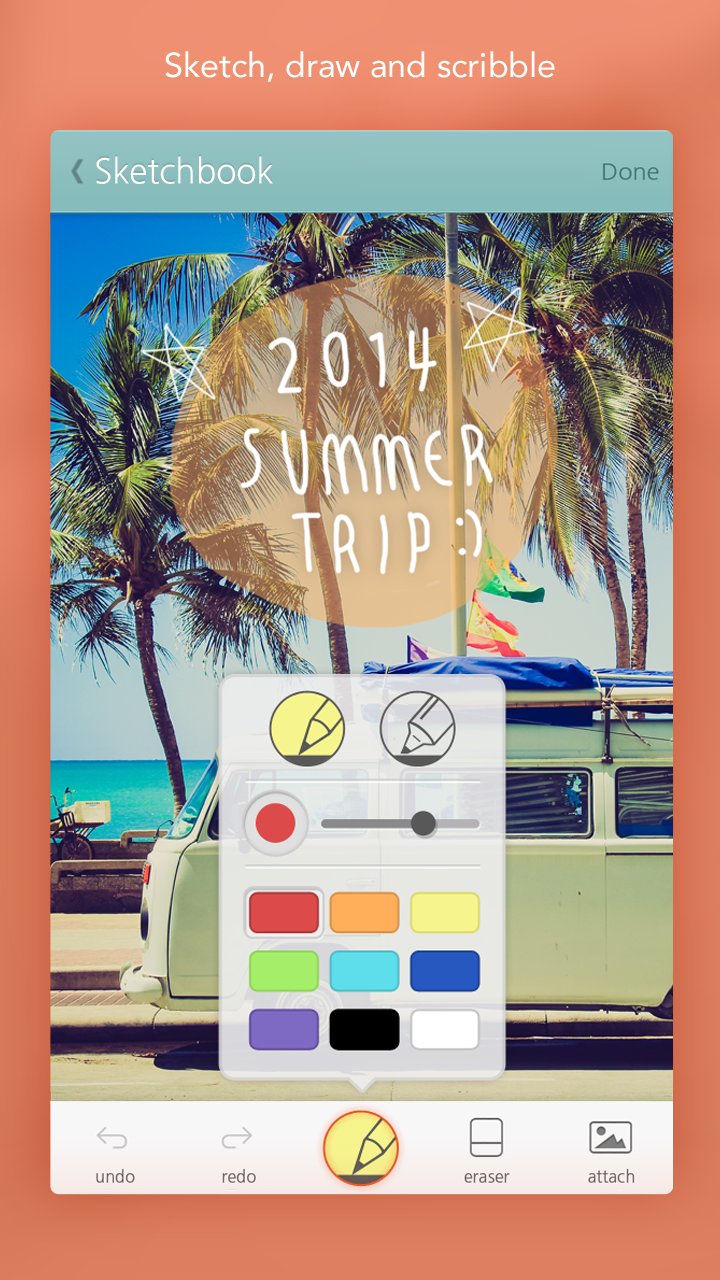 اسکرین شات 4 برنامه SomNote - Beautiful note app