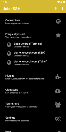 اسکرین شات برنامه JuiceSSH - SSH Client 2
