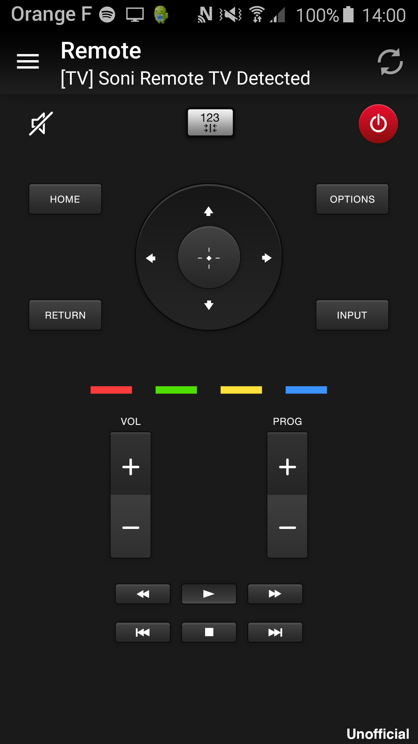 اسکرین شات 1 برنامه Remote for Sony TV