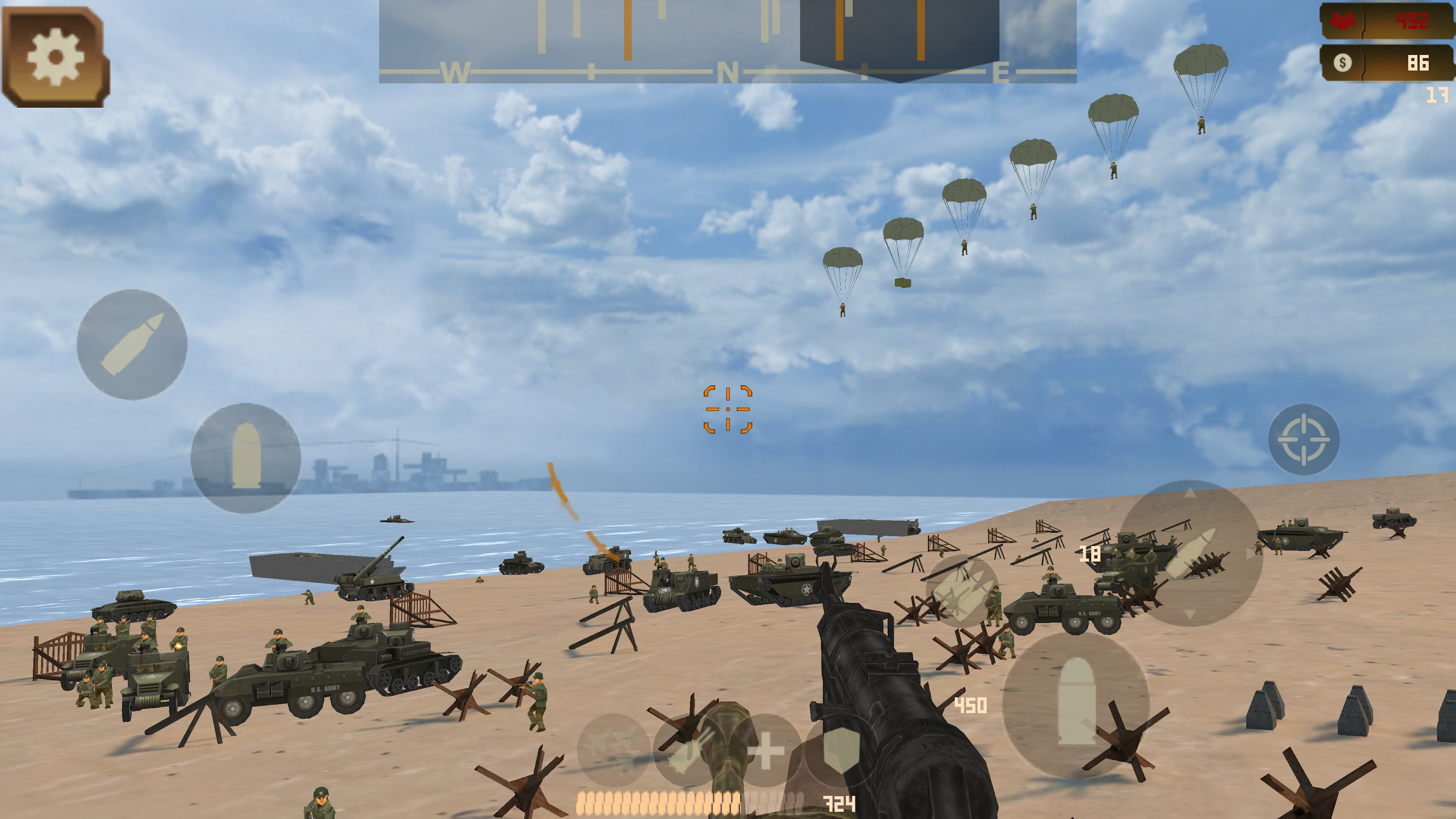 اسکرین شات 2 بازی Beach Defense: WW2 D-Day