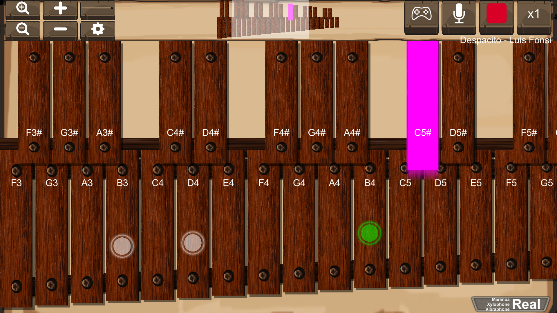 اسکرین شات 1 بازی Marimba, Xylophone, Vibraphone