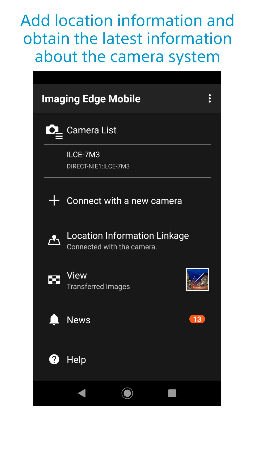اسکرین شات 4 برنامه Imaging Edge Mobile