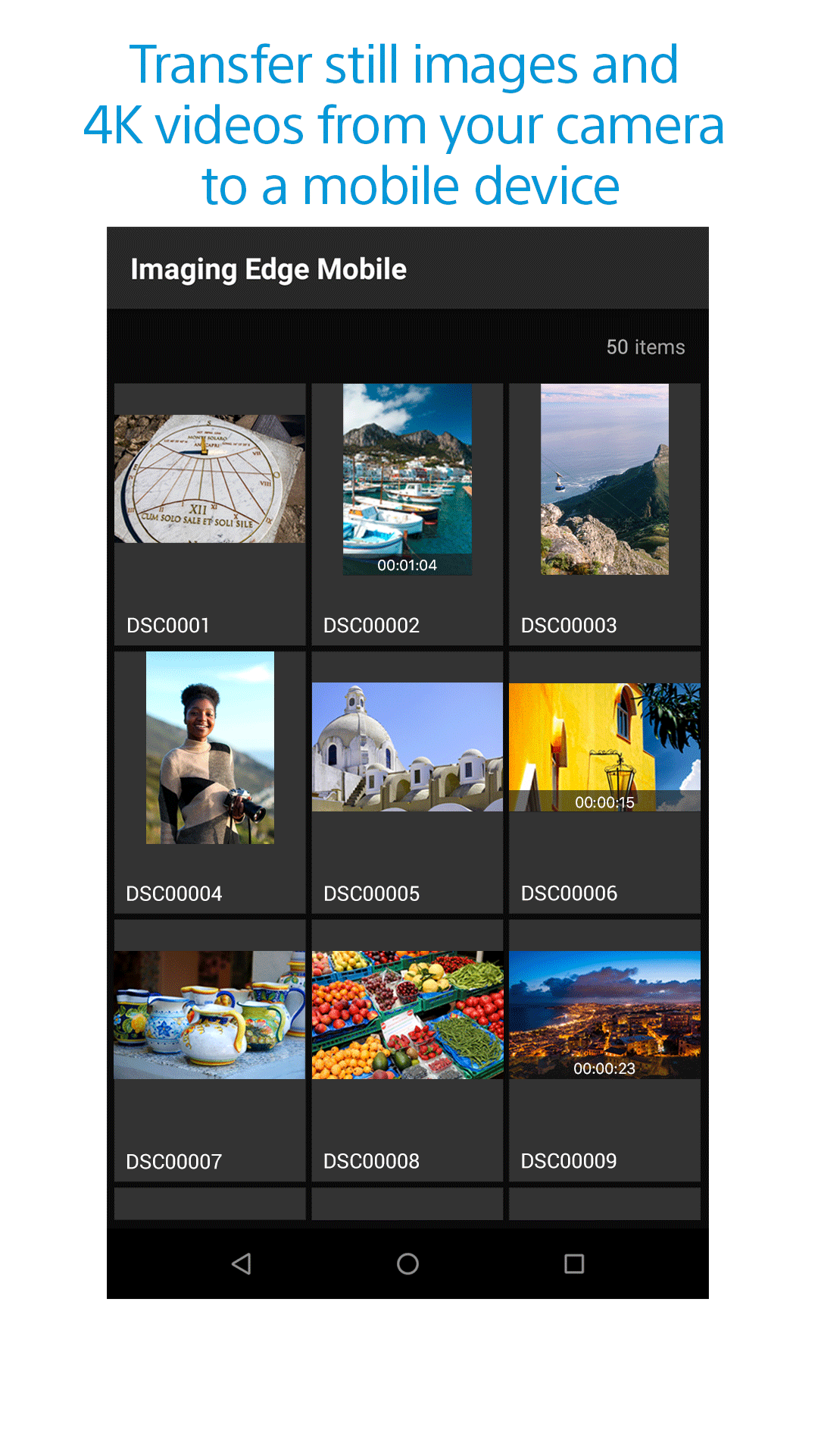 اسکرین شات 1 برنامه Imaging Edge Mobile