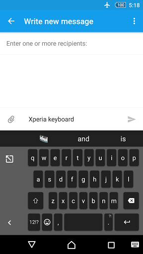 اسکرین شات 3 برنامه Xperia Keyboard