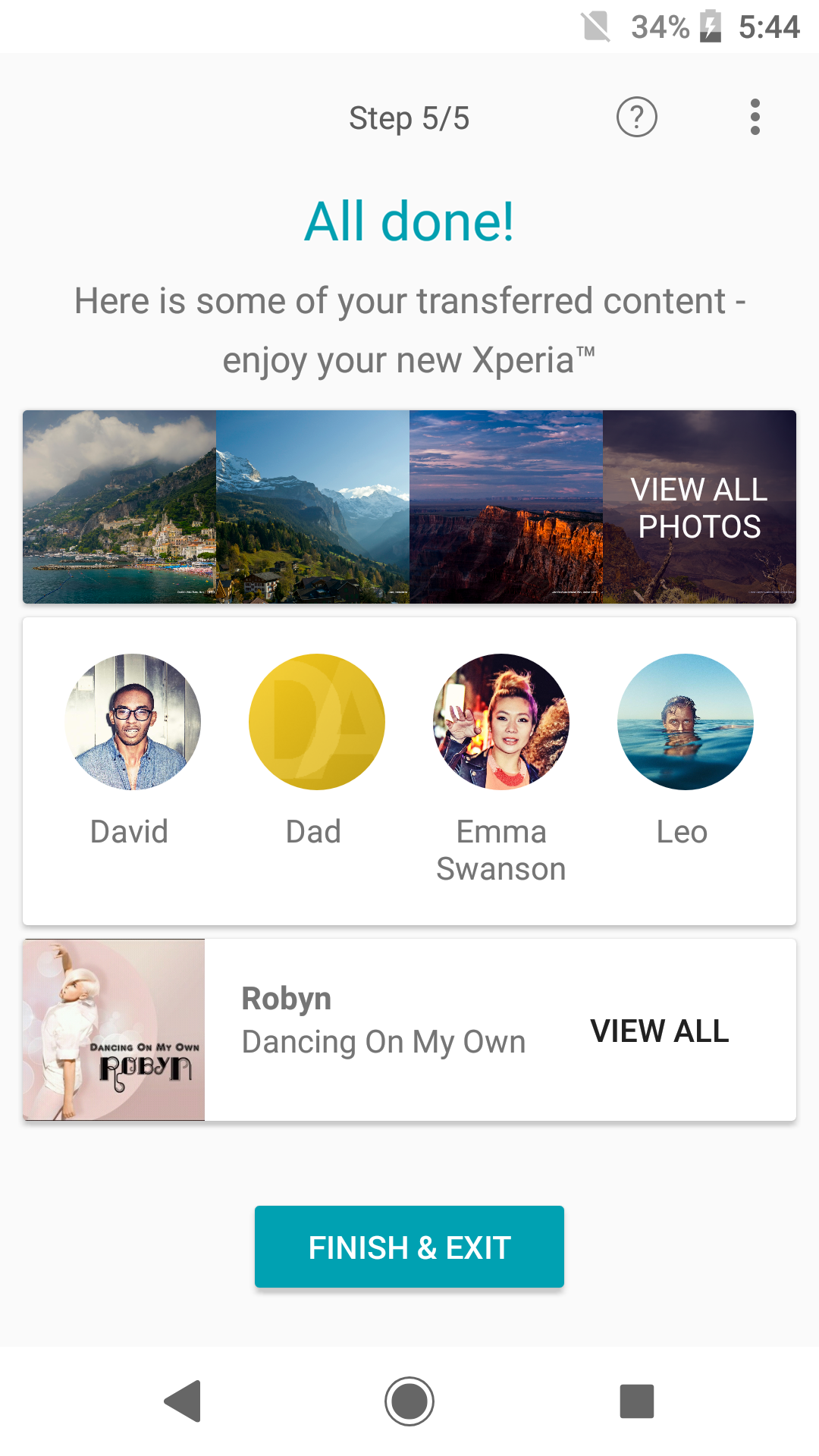 اسکرین شات 6 برنامه (Old version) Xperia Transfer Mobile