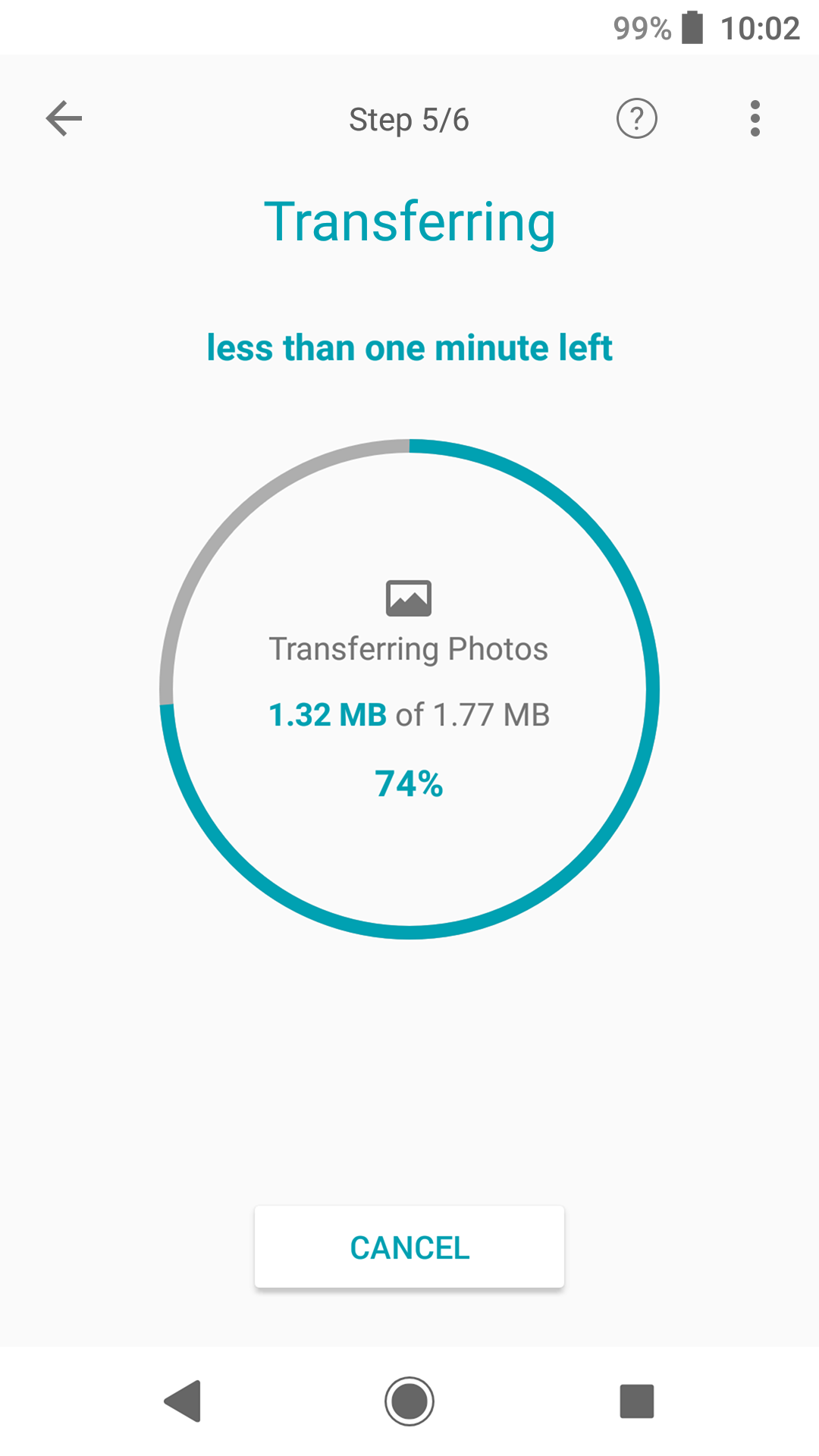اسکرین شات 5 برنامه (Old version) Xperia Transfer Mobile