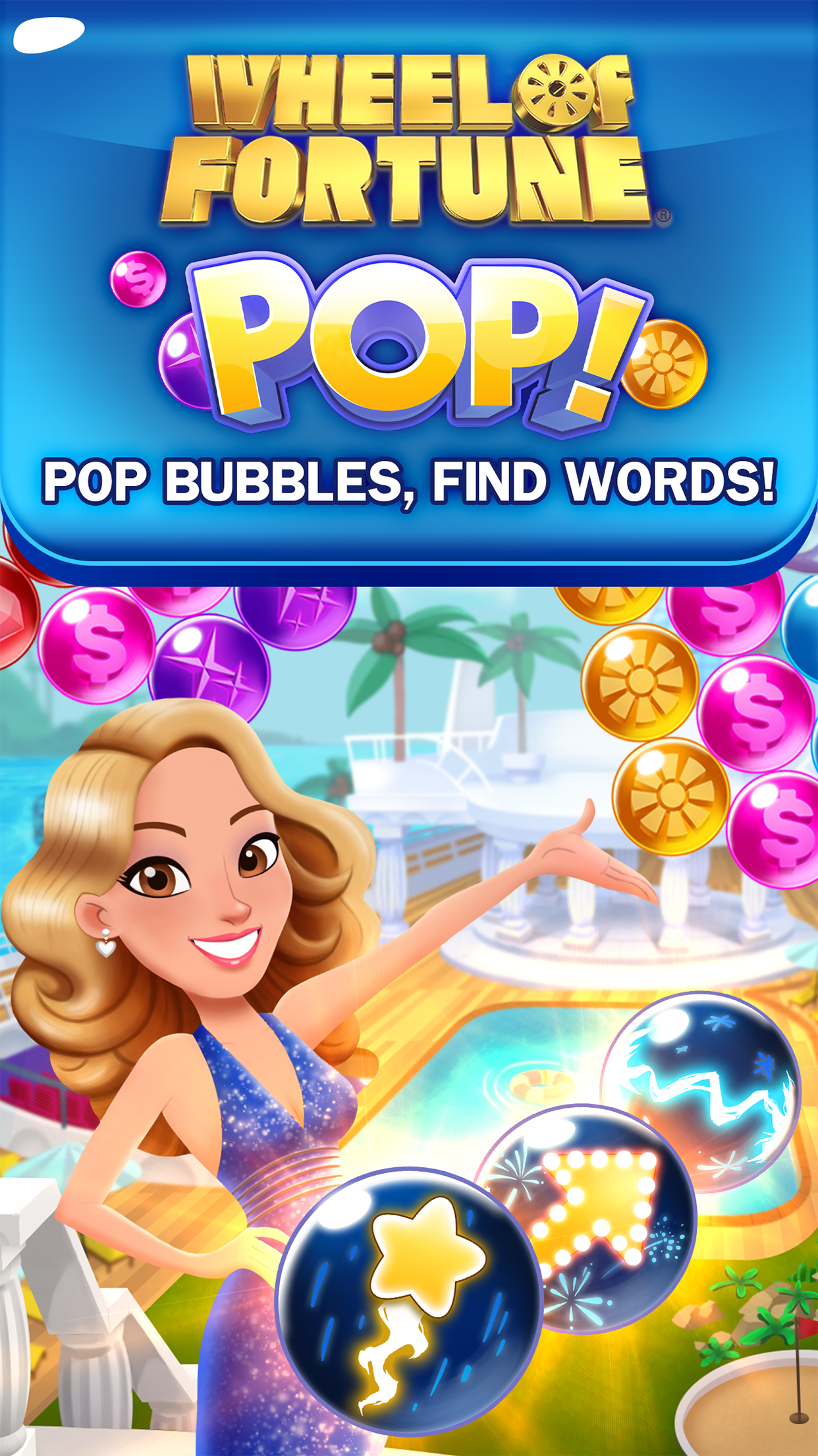 اسکرین شات 1 بازی Wheel of Fortune: Pop Bubbles