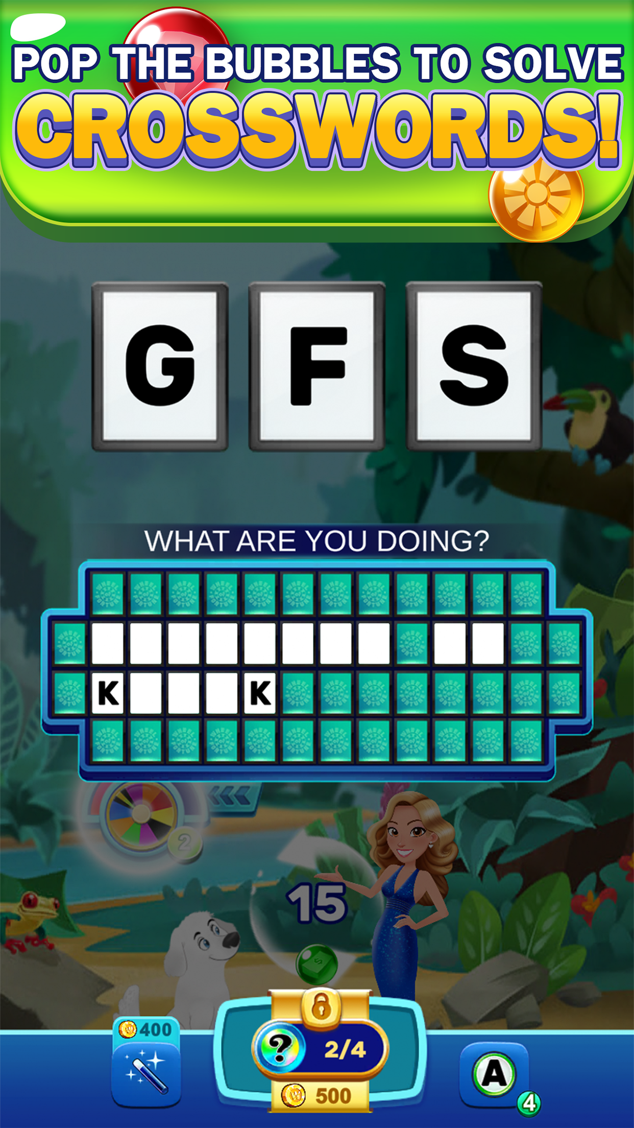 اسکرین شات 6 بازی Wheel of Fortune: Pop Bubbles