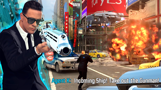 اسکرین شات 1 بازی MIB: Galaxy Defenders Free 3D Alien Gun Shooter