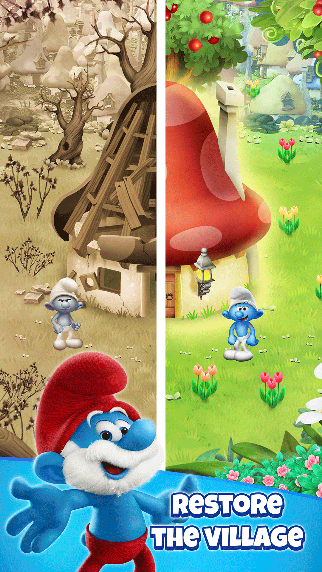 اسکرین شات 3 بازی Smurfs Bubble Shooter Story