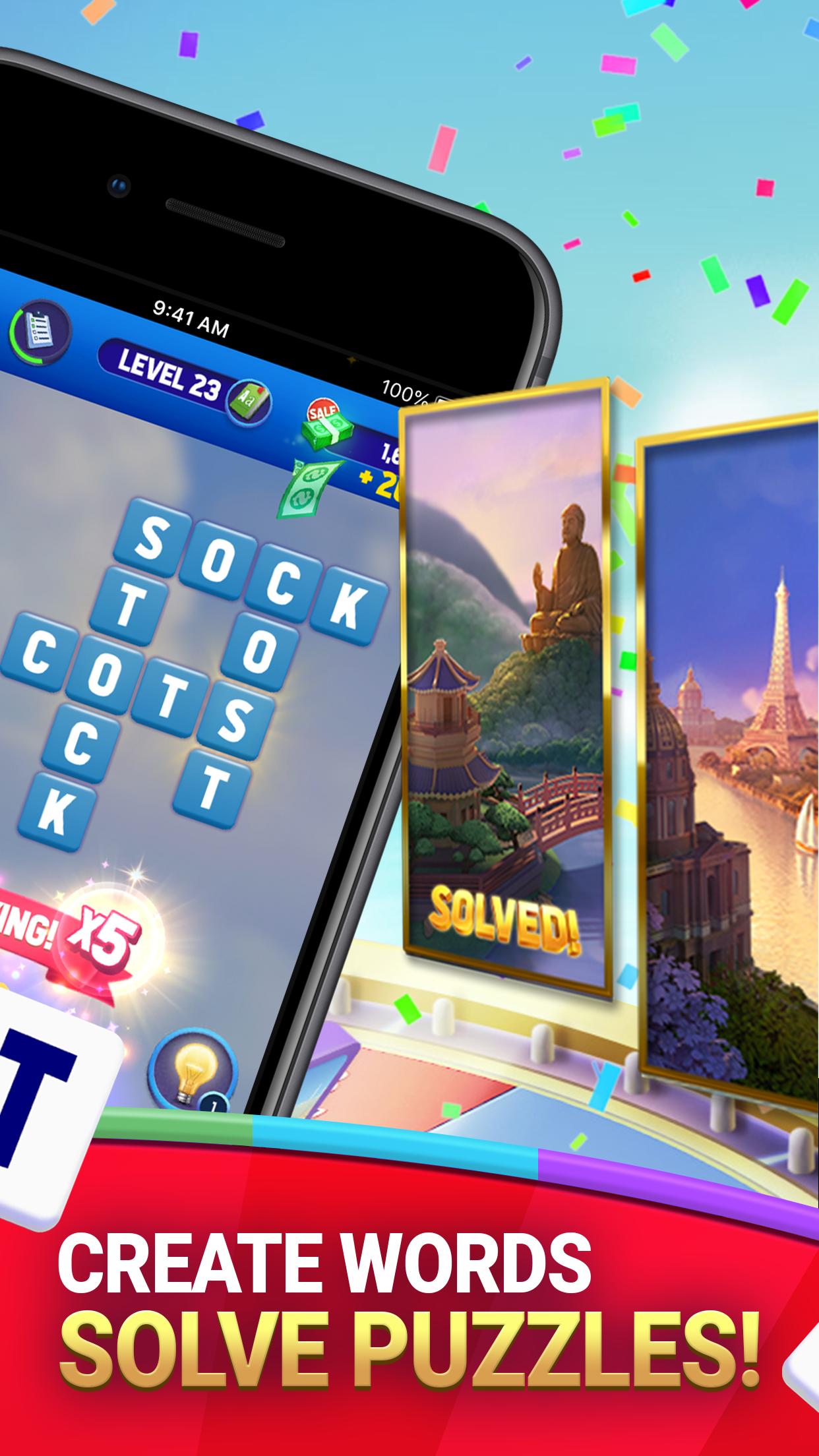 اسکرین شات 2 بازی Wheel of Fortune Words