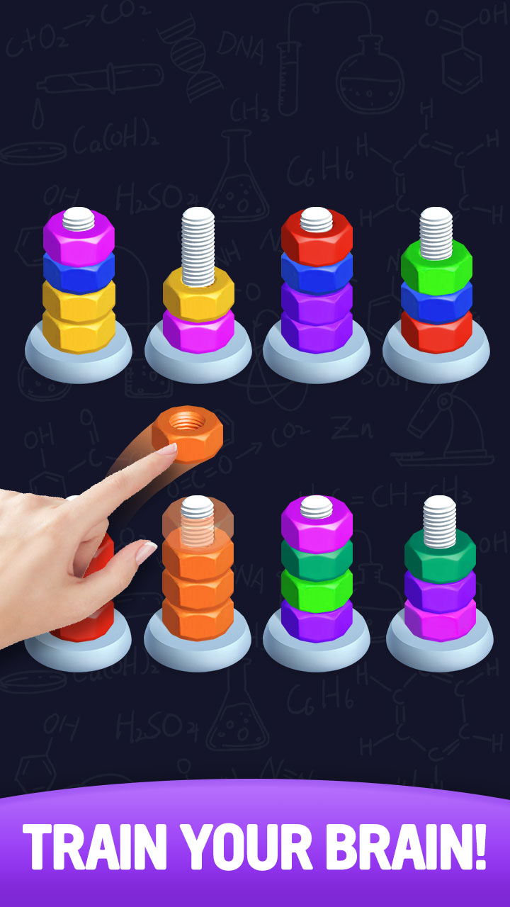 اسکرین شات 6 بازی Sort puzzle - Nuts and Bolts