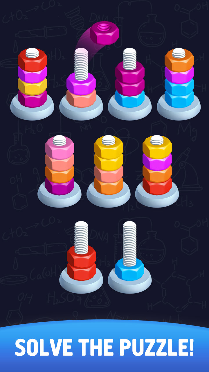 اسکرین شات 5 بازی Sort puzzle - Nuts and Bolts