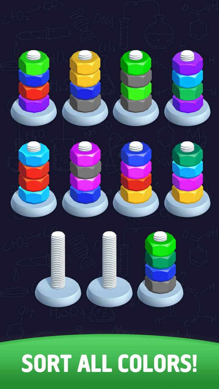 اسکرین شات 7 بازی Sort puzzle - Nuts and Bolts