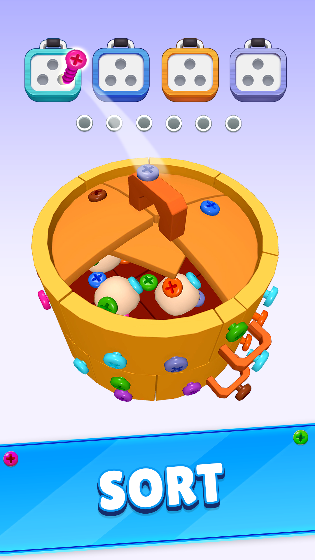 اسکرین شات 1 بازی Unscrew 3D - Pin Jam Puzzle
