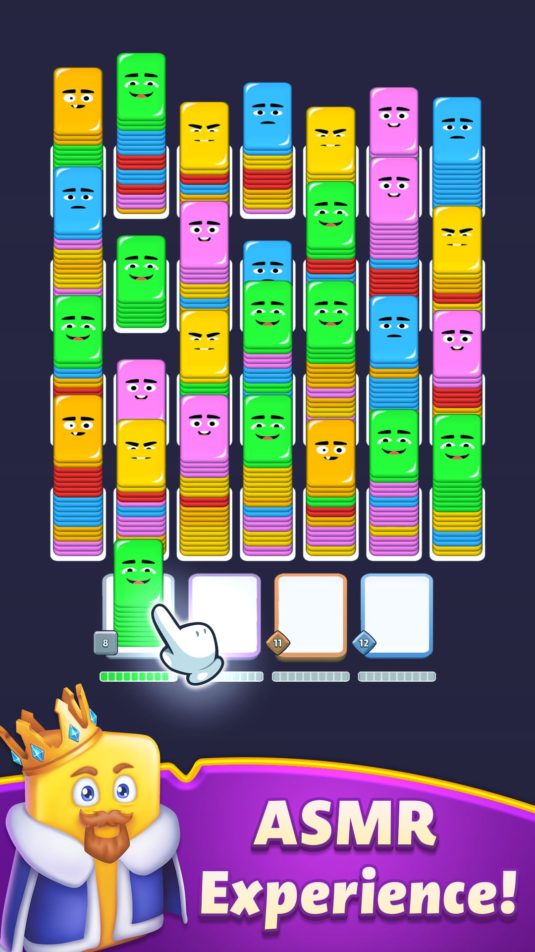 اسکرین شات 3 بازی Shuffle Kings-card sort color