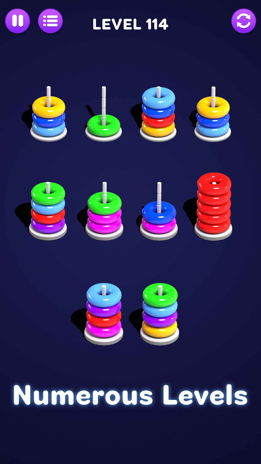 اسکرین شات 3 بازی Color Hoop: Sort Puzzle
