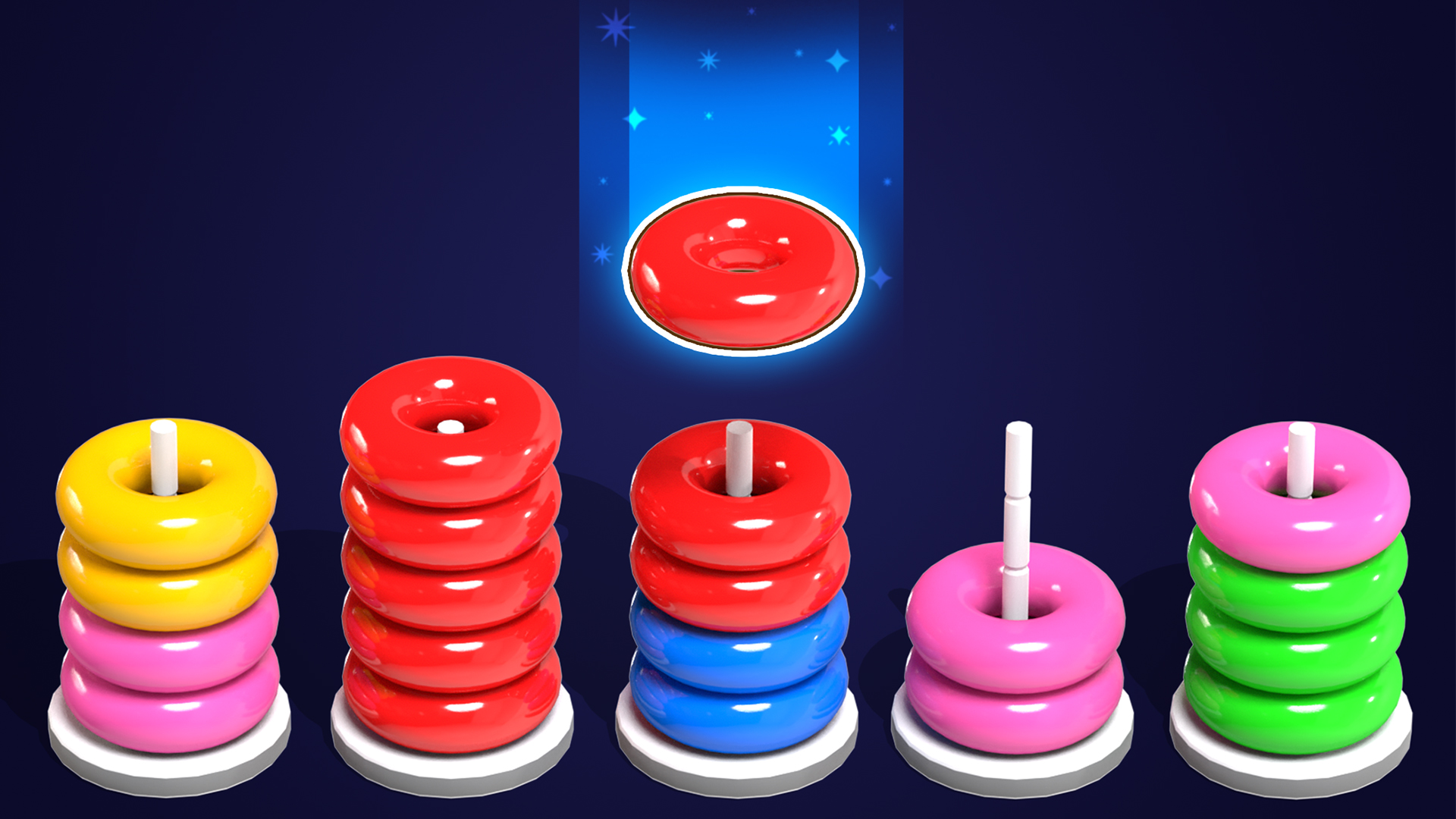 اسکرین شات 1 بازی Color Hoop: Sort Puzzle