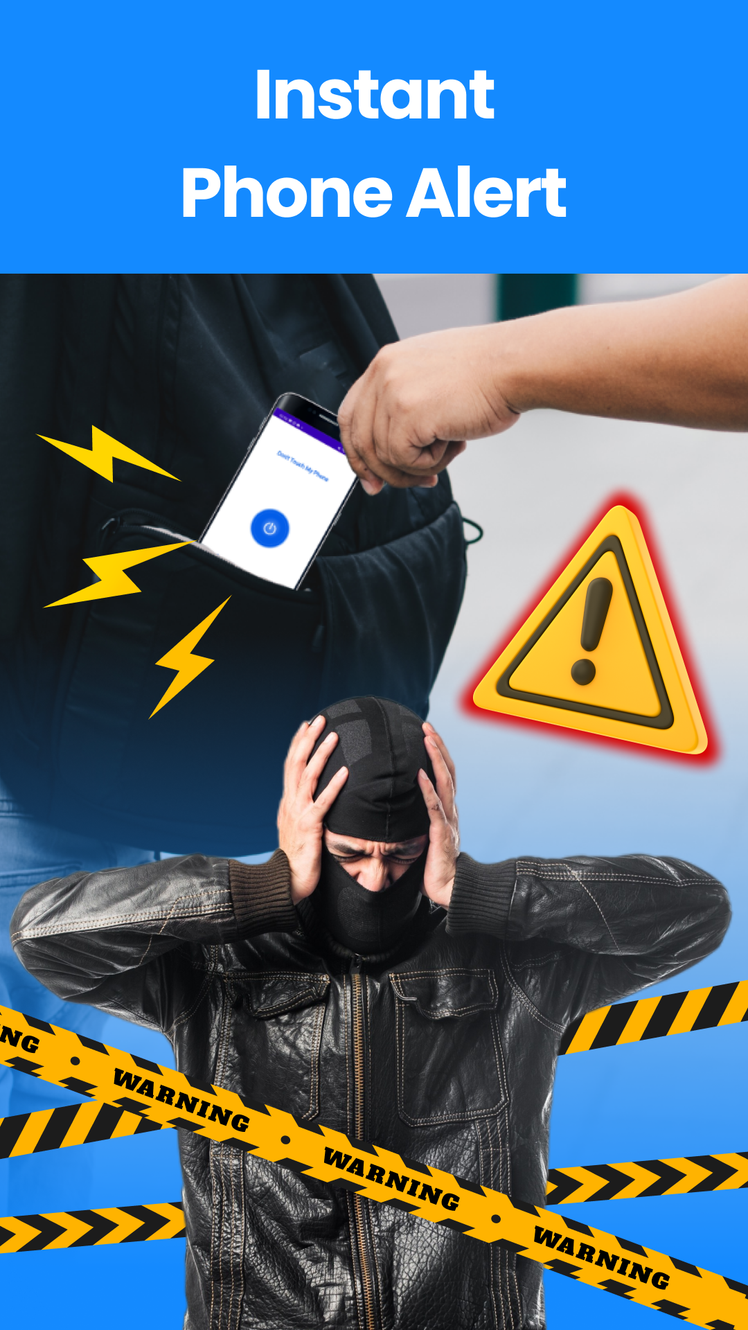 اسکرین شات 2 برنامه AntiTheft: Dont Touch My Phone