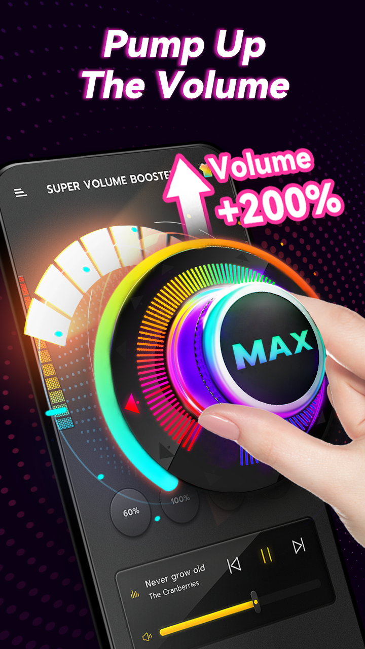 اسکرین شات 2 برنامه Volume Booster - Sound Booster