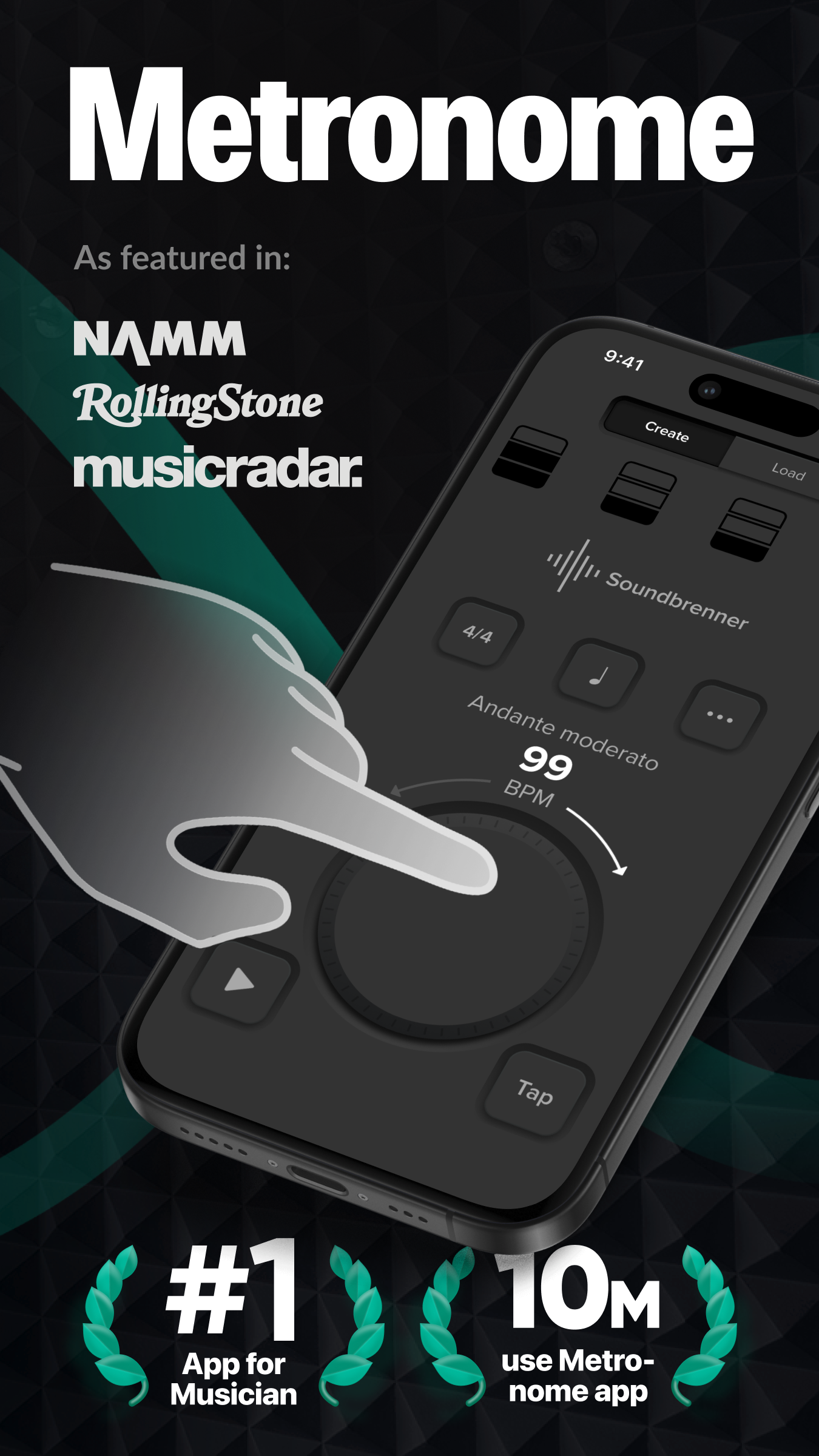 اسکرین شات 1 برنامه The Metronome by Soundbrenner