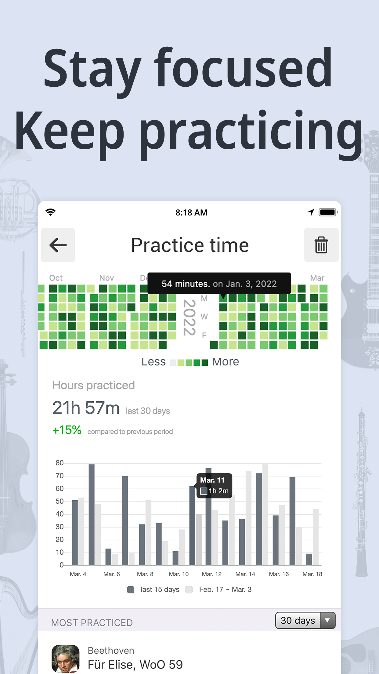 اسکرین شات 5 برنامه Tuner & Metronome