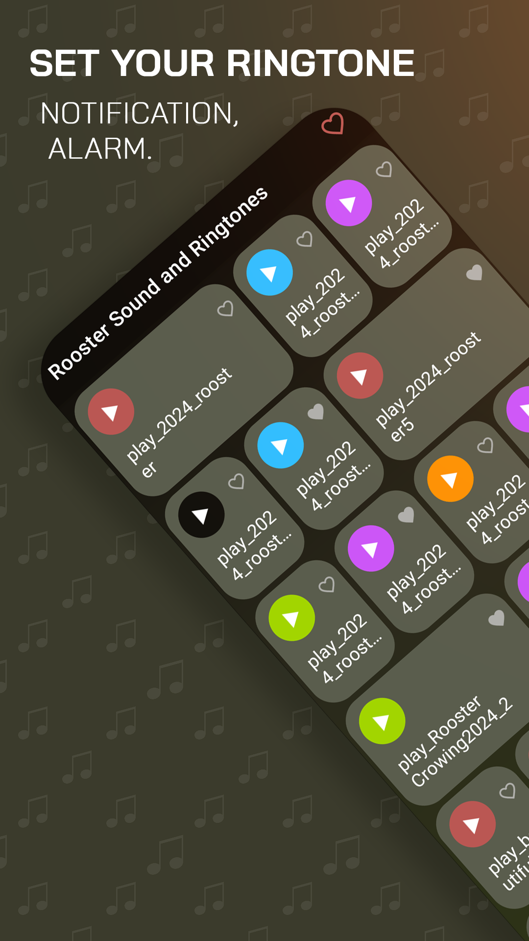 اسکرین شات 1 برنامه Hawk: Sounds & Ringtones