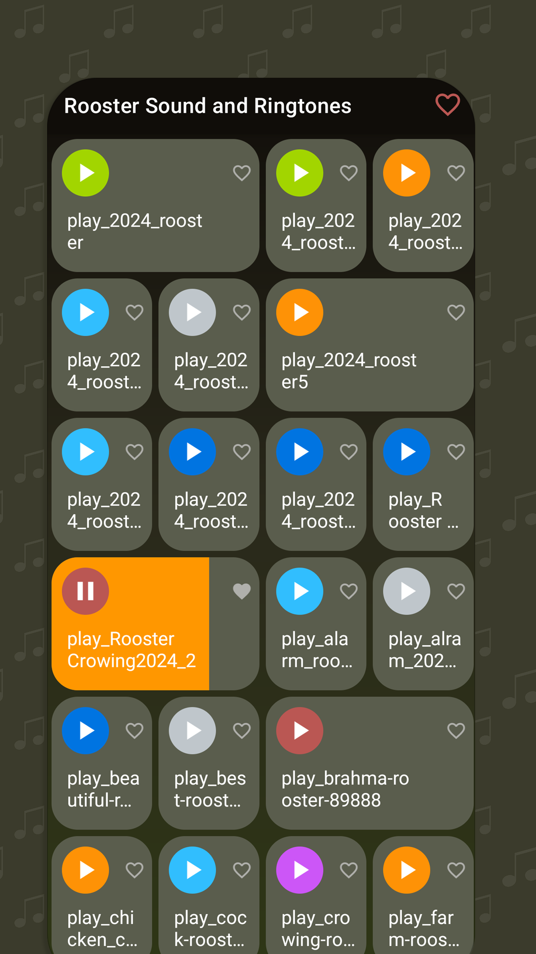 اسکرین شات 3 برنامه Rooster Sound: Ringtone, Alarm