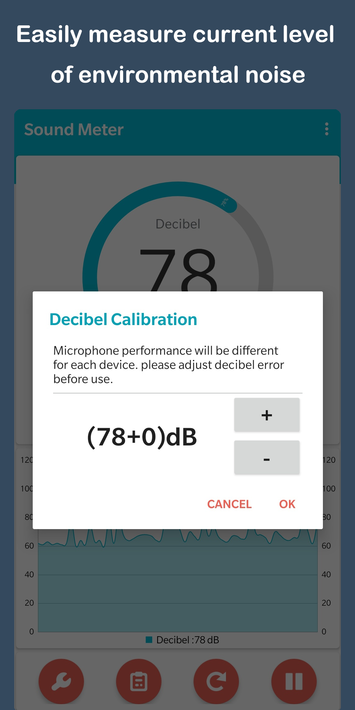 اسکرین شات 3 برنامه Sound Meter - Decibel Meter