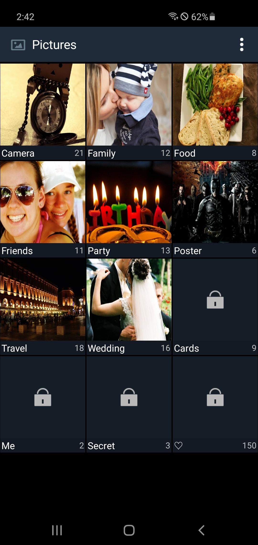 اسکرین شات 1 برنامه Secure Gallery (Lock/Hide Pict