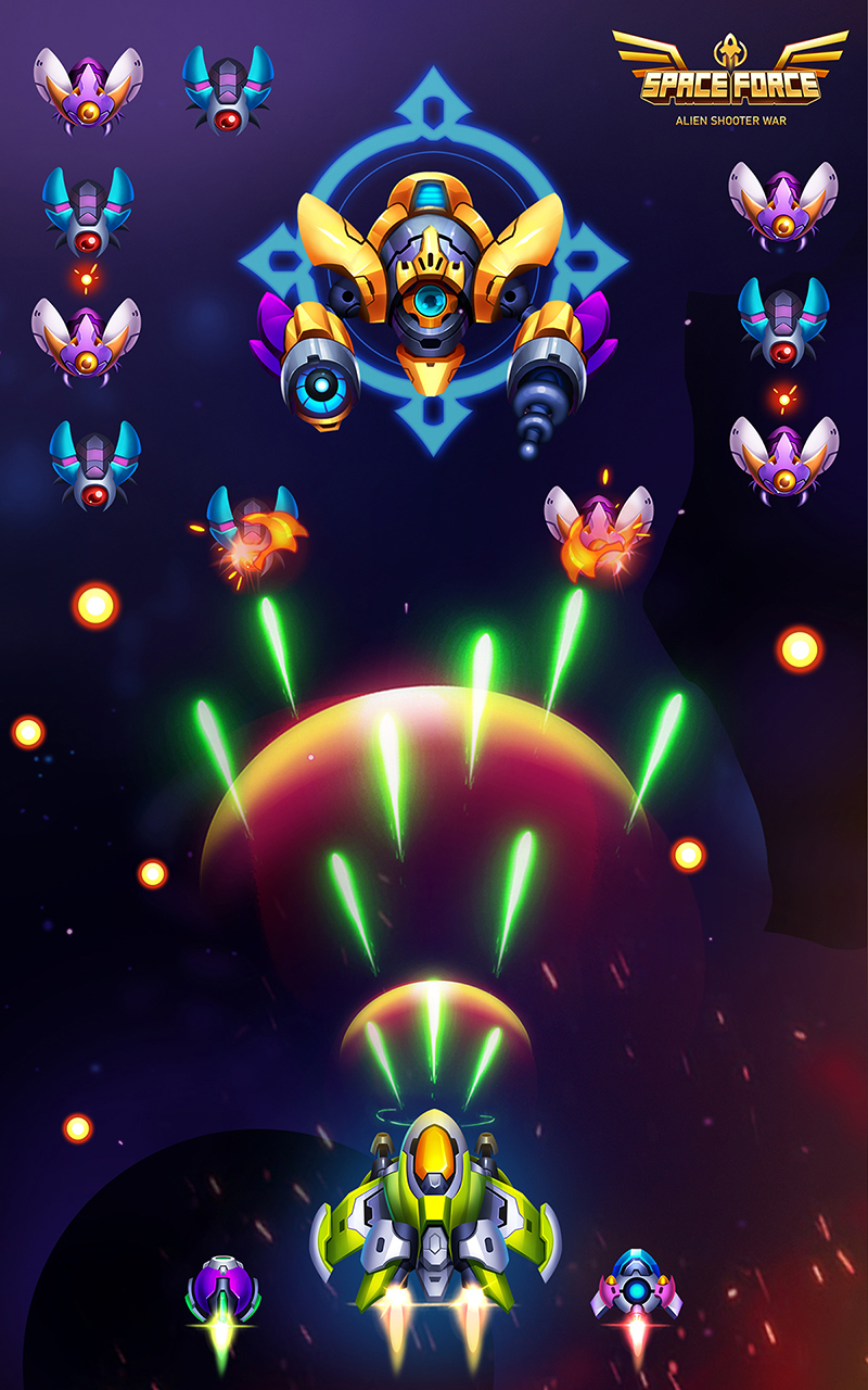 اسکرین شات 1 بازی Space Force: Alien Shooter War