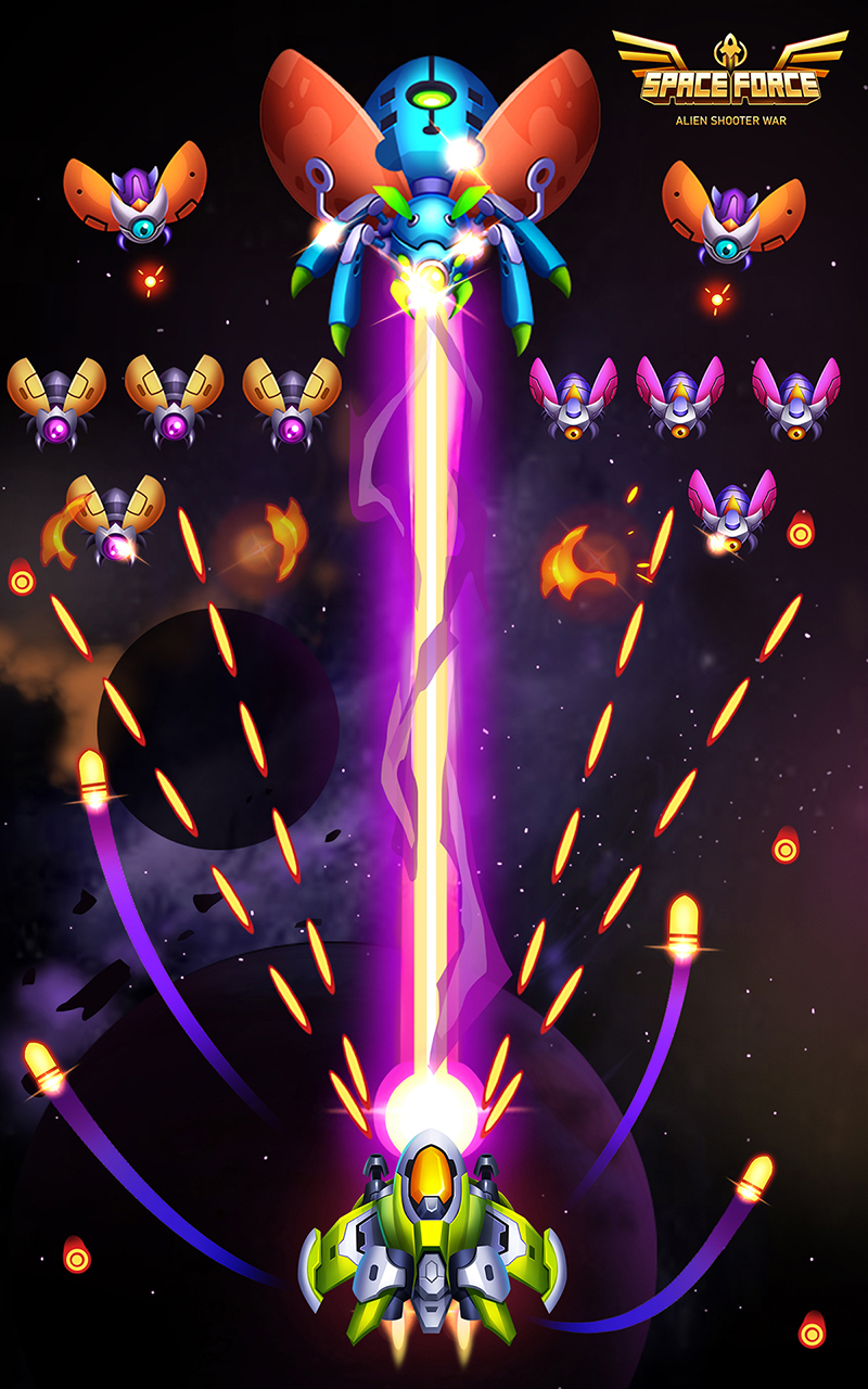 اسکرین شات 4 بازی Space Force: Alien Shooter War