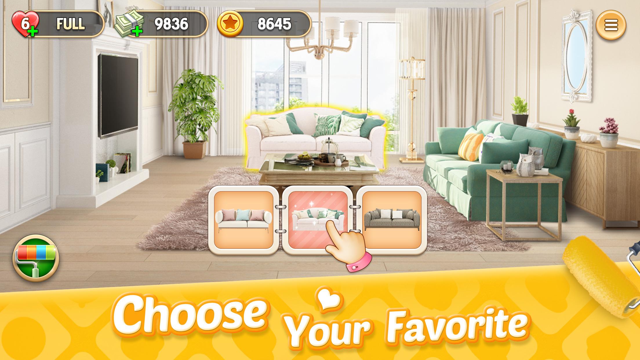 اسکرین شات 2 بازی My Home - Design Dreams