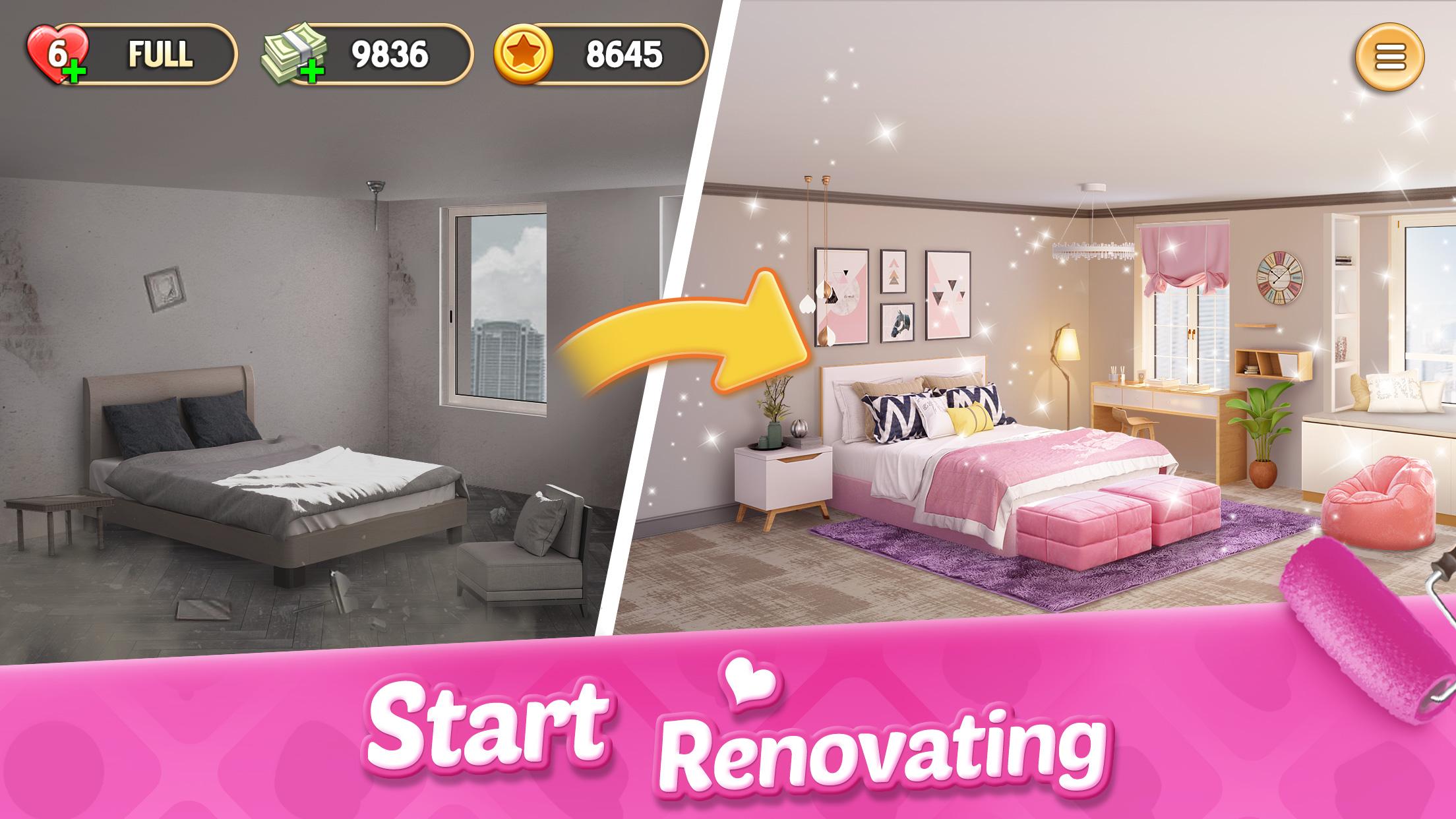 اسکرین شات 1 بازی My Home - Design Dreams