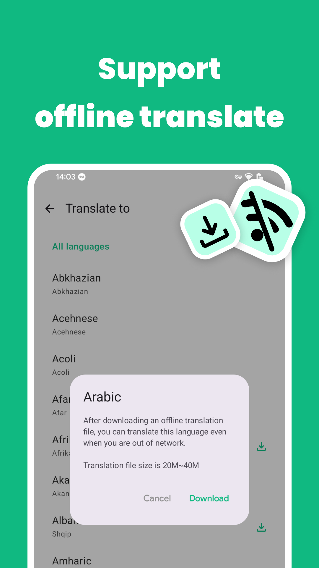 اسکرین شات 8 برنامه Instant Translate On Screen