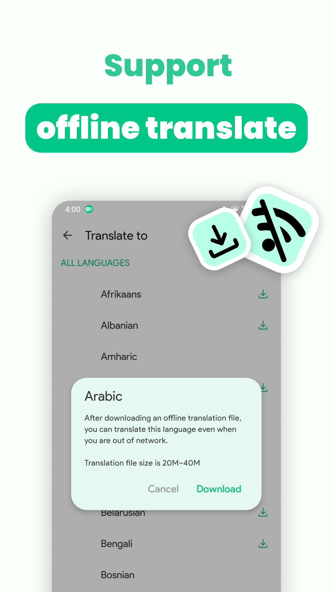 اسکرین شات 8 برنامه Instant Translate On Screen