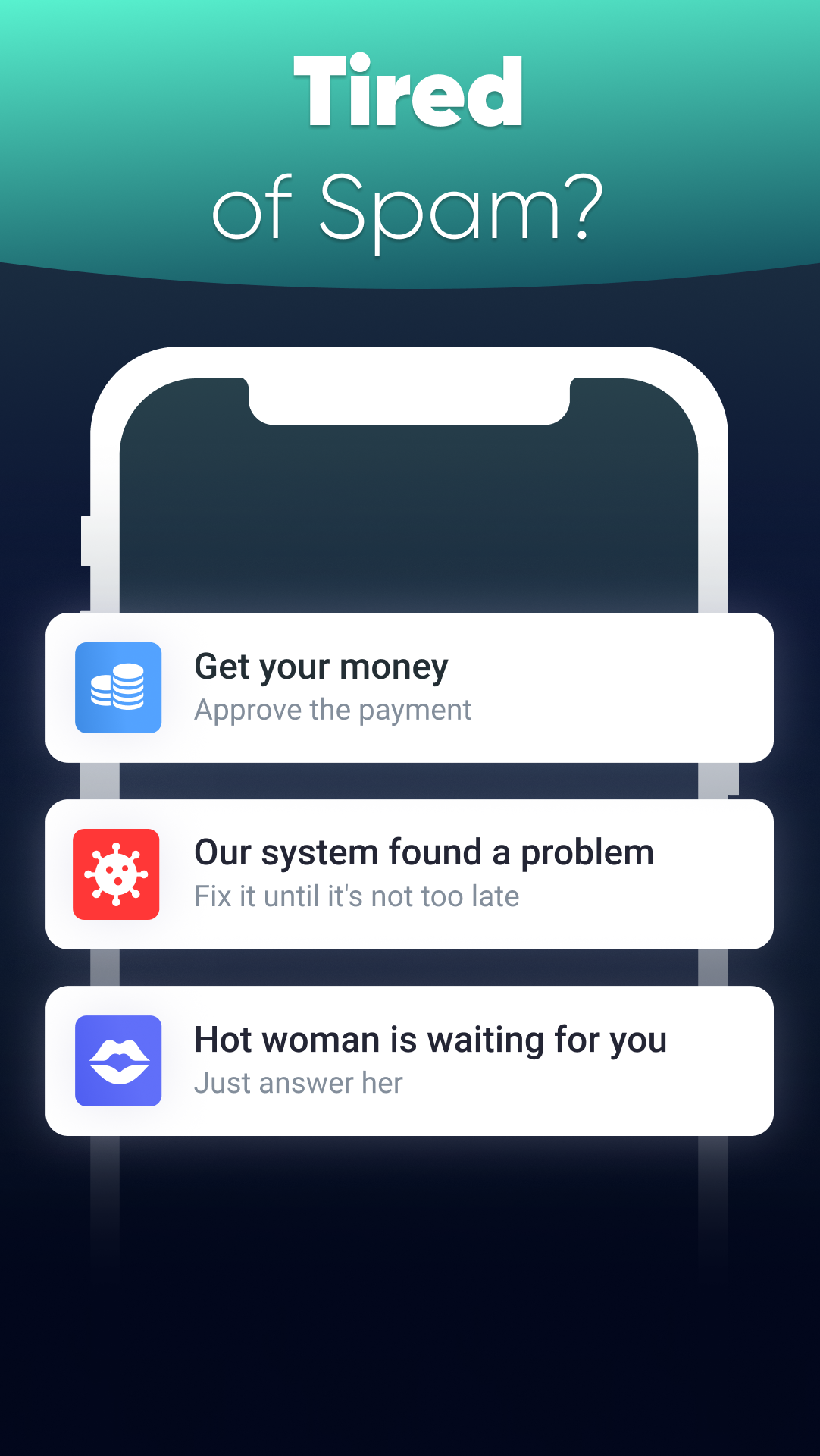 اسکرین شات 1 برنامه Spam Shield block－Spam Blocker