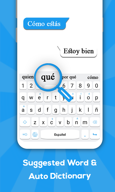 اسکرین شات 3 برنامه Spanish keyboard