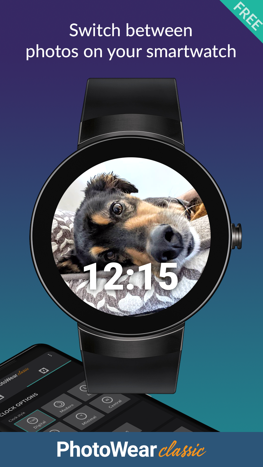 اسکرین شات 5 برنامه PhotoWear Classic Watch Face