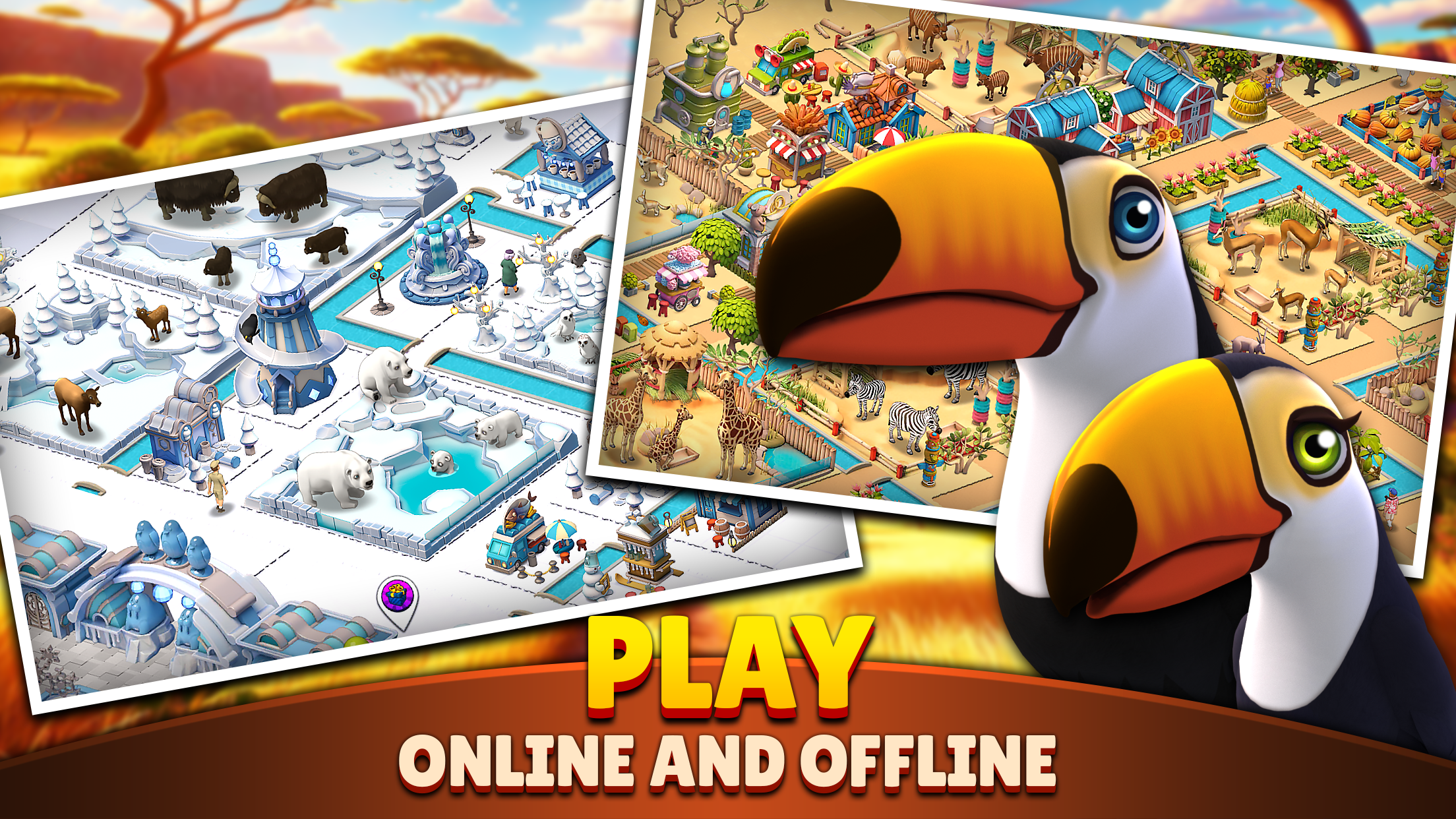 اسکرین شات 4 بازی Zoo Life: Animal Park Game Fun