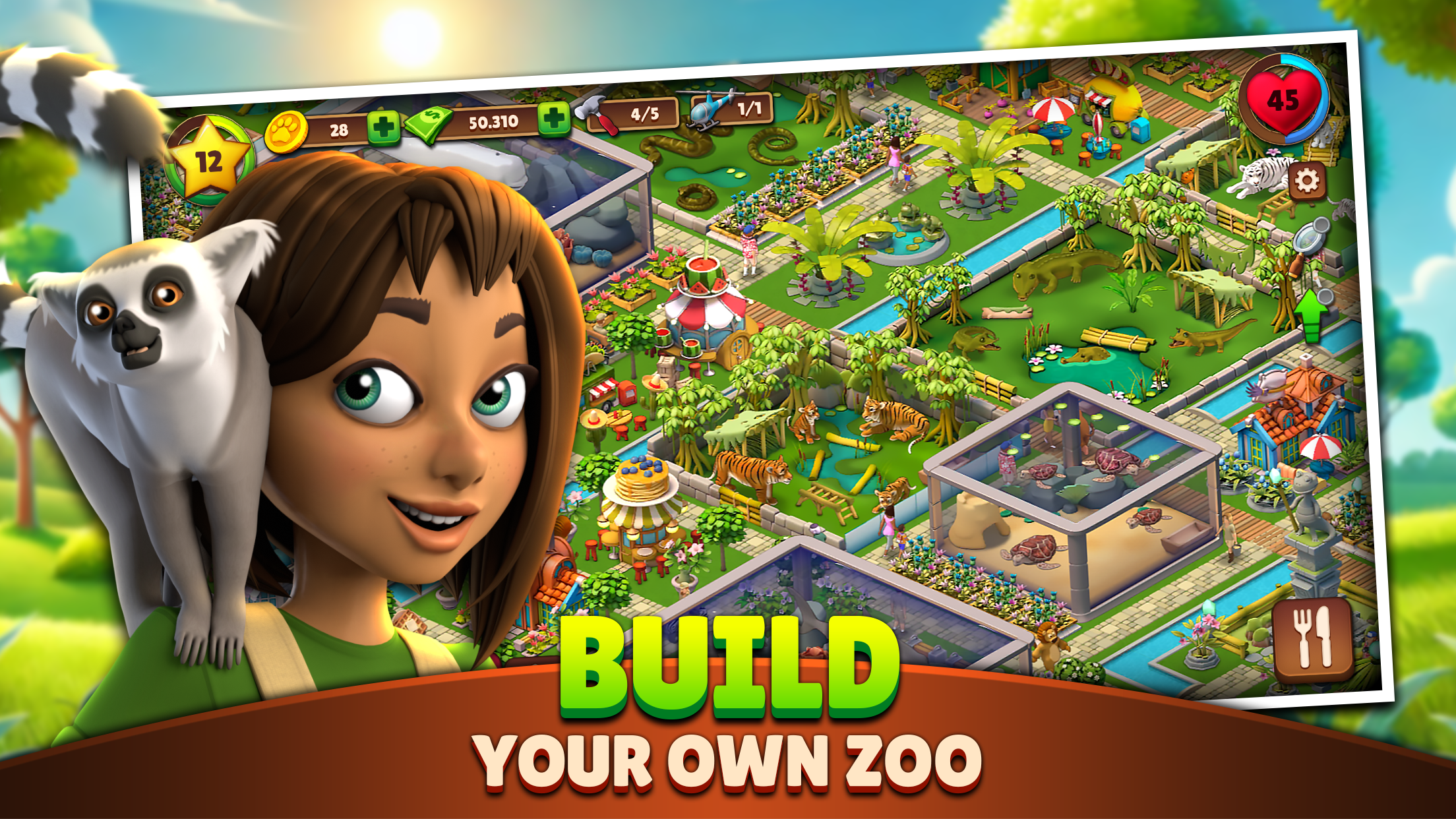 اسکرین شات 1 بازی Zoo Life: Animal Park Game Jam