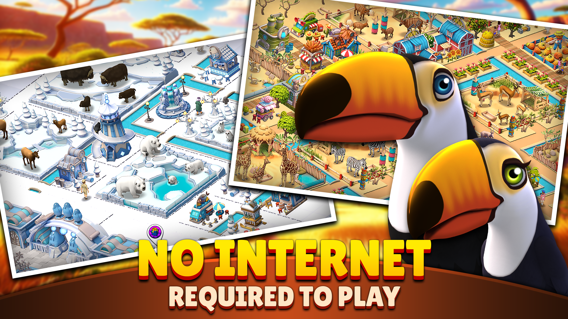 اسکرین شات 4 بازی Zoo Life: Animal Park Game