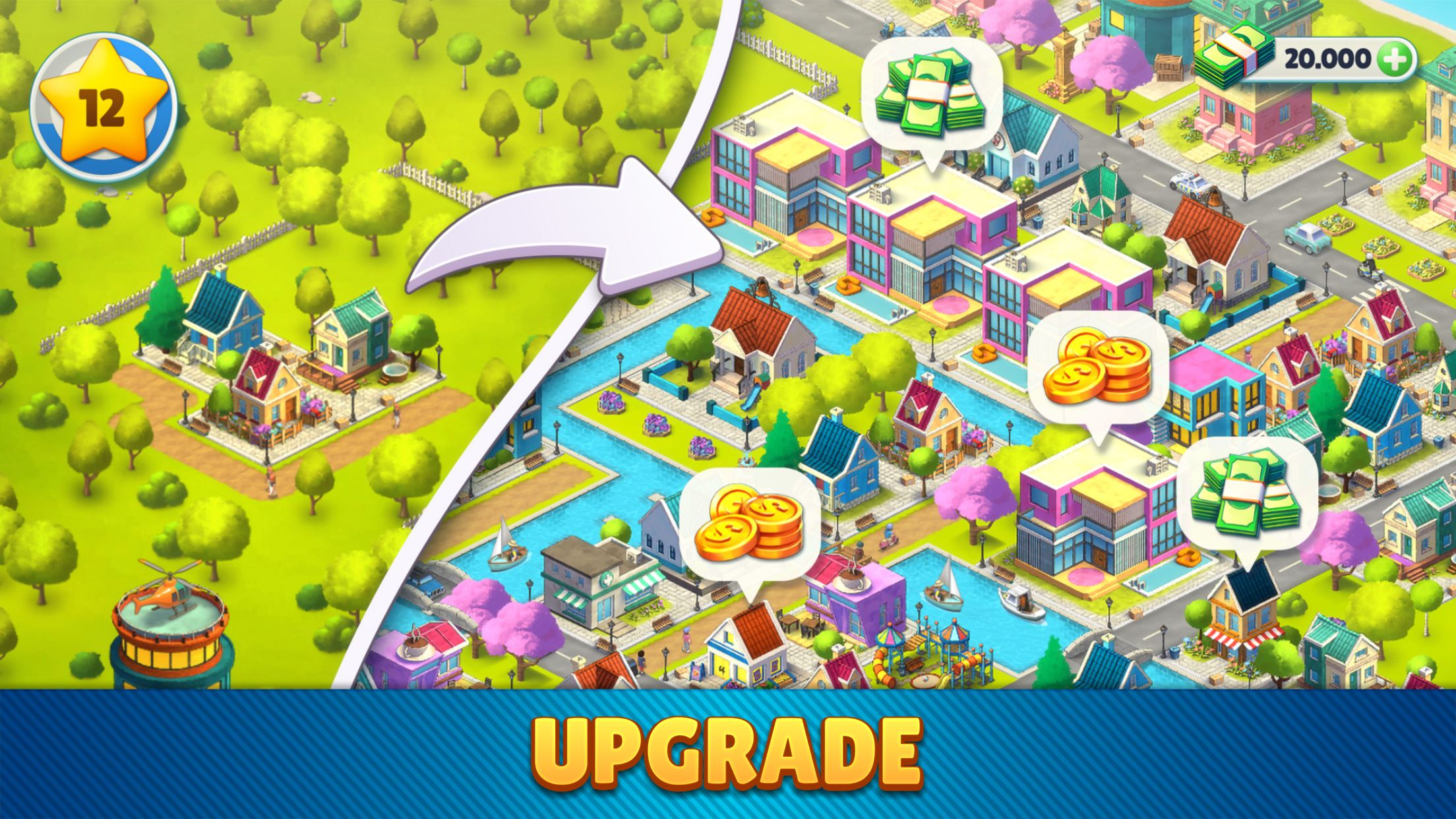 اسکرین شات 7 بازی Cozy Town: City Building Game