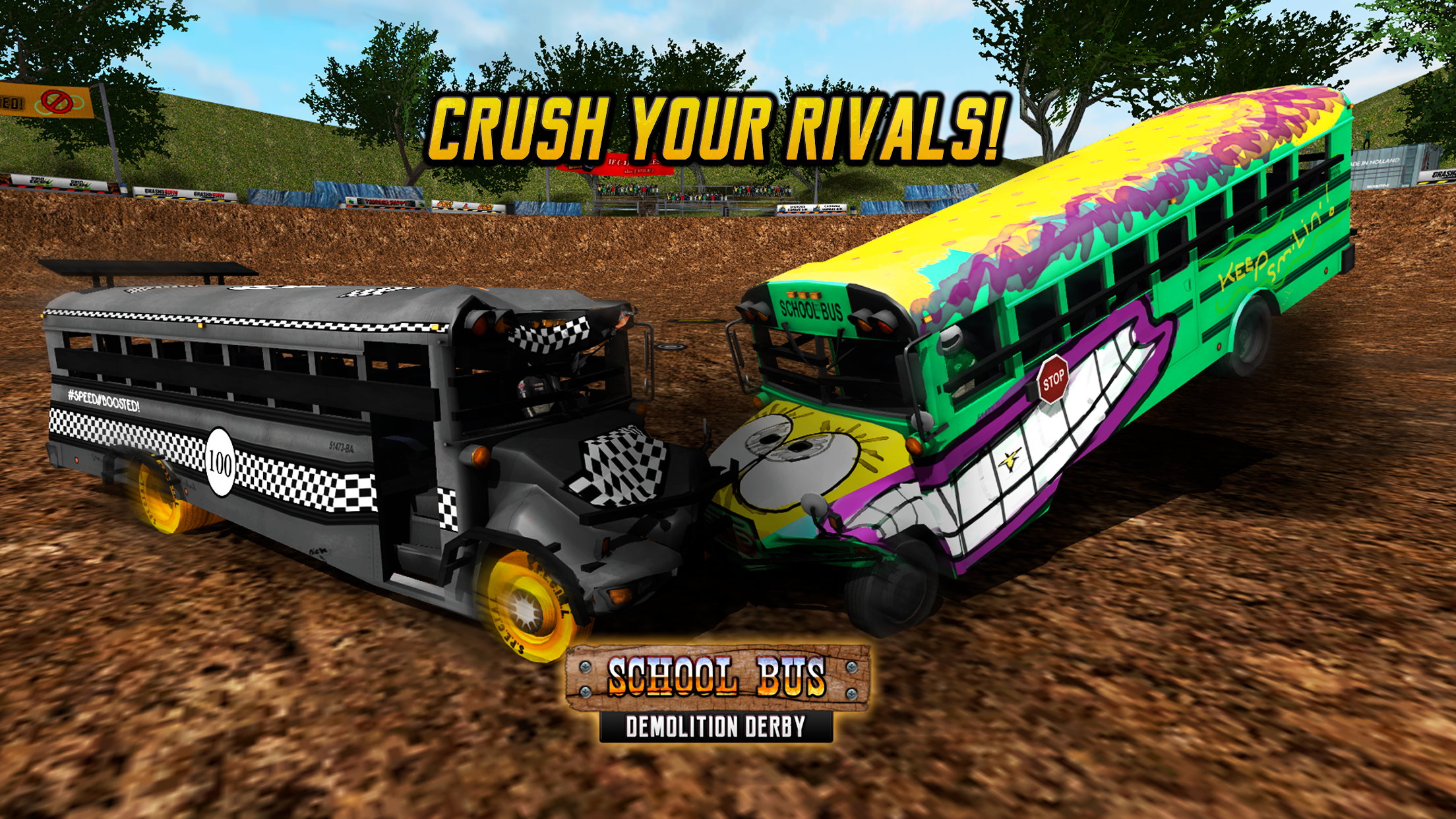اسکرین شات 1 بازی School Bus Demolition Derby