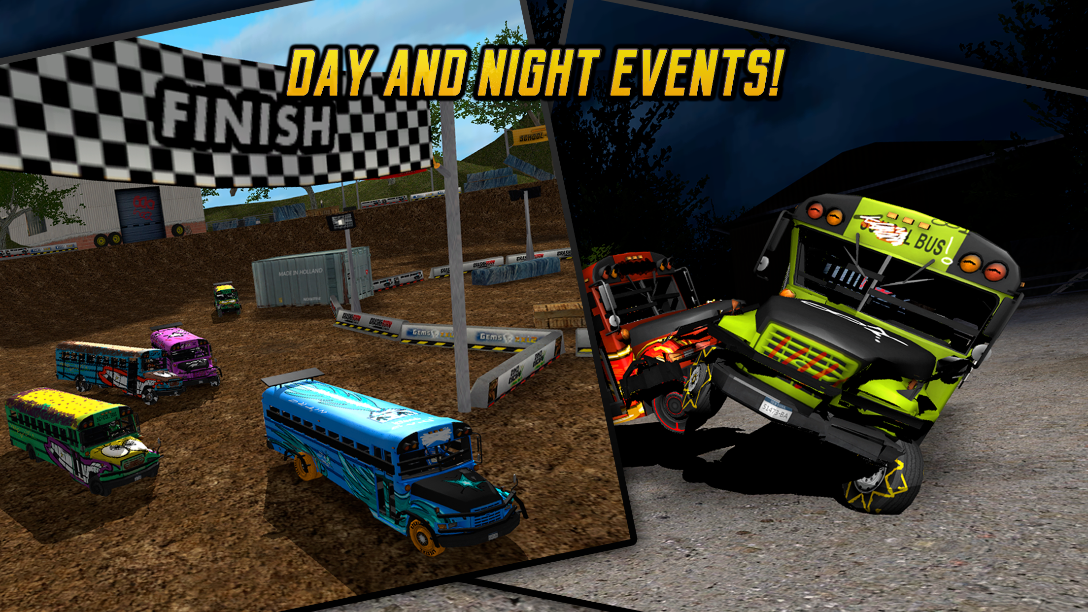اسکرین شات 3 بازی School Bus Demolition Derby