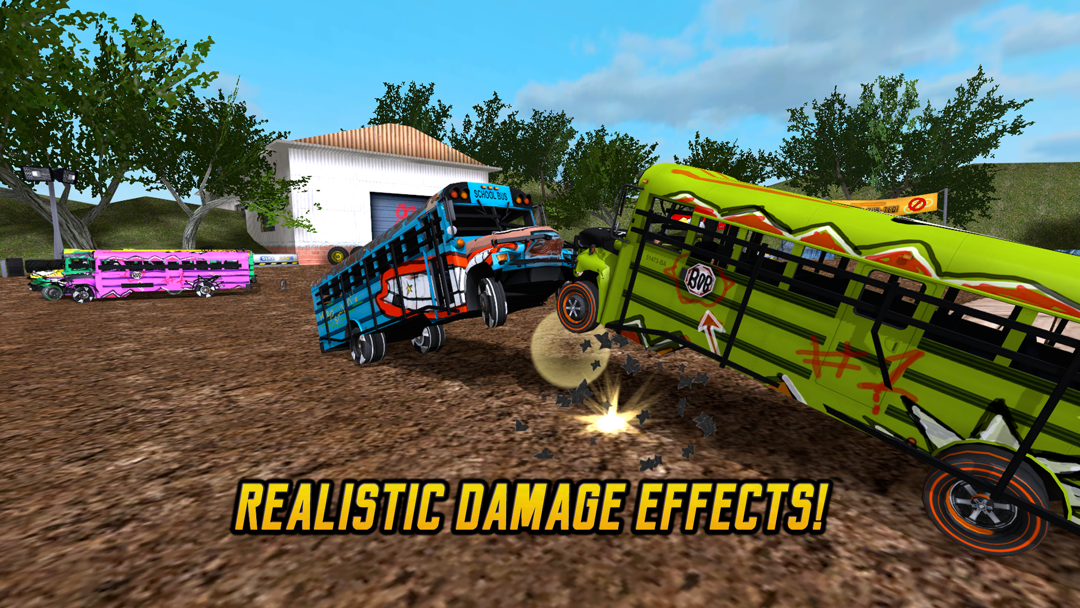 اسکرین شات 2 بازی School Bus Demolition Derby