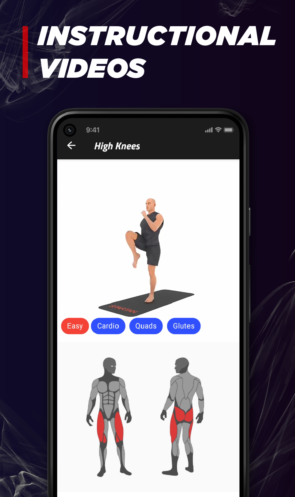 اسکرین شات 3 برنامه Spartan Home Workouts