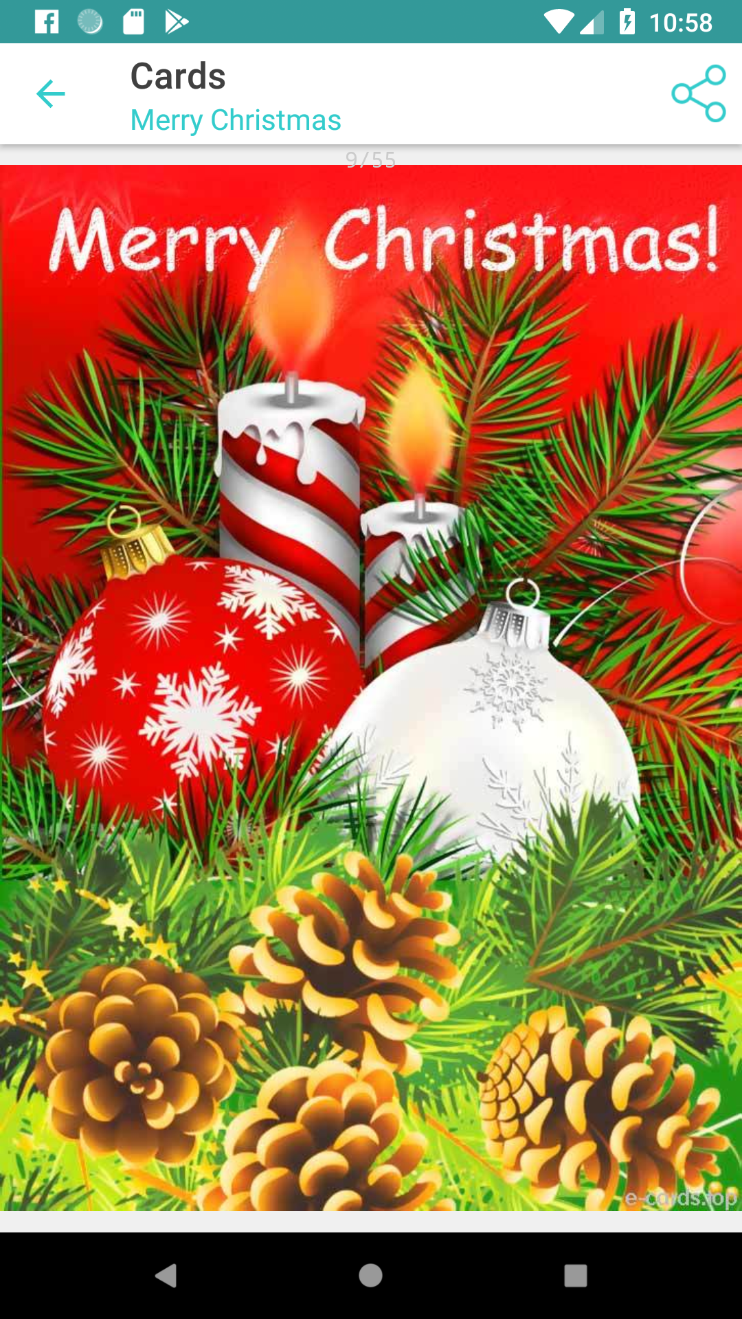 اسکرین شات 4 برنامه Postcards for congratulations