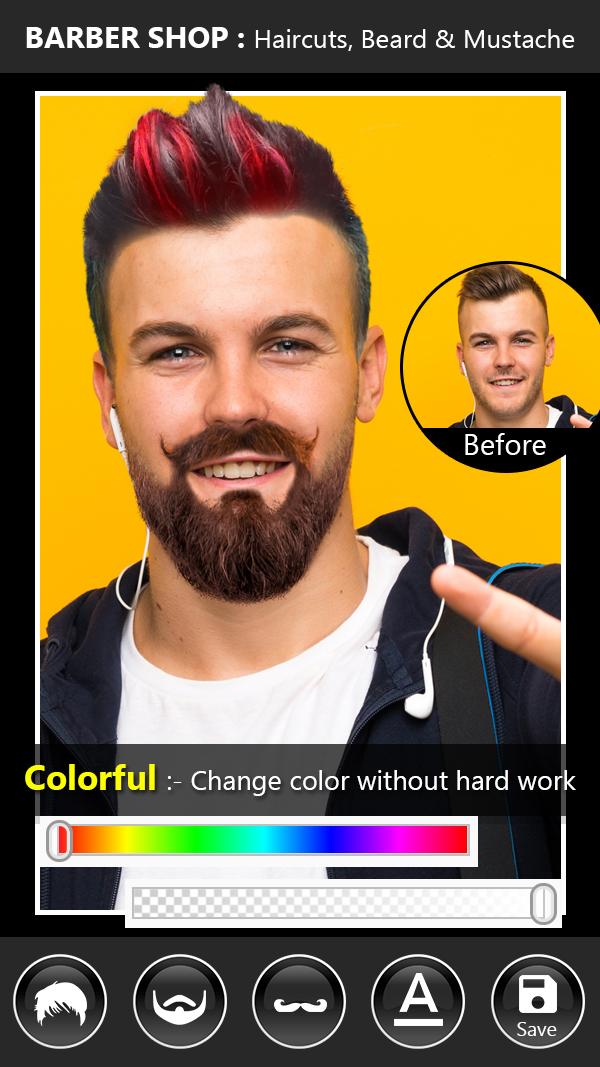 اسکرین شات 6 برنامه Hair Style Maker: Beard Design